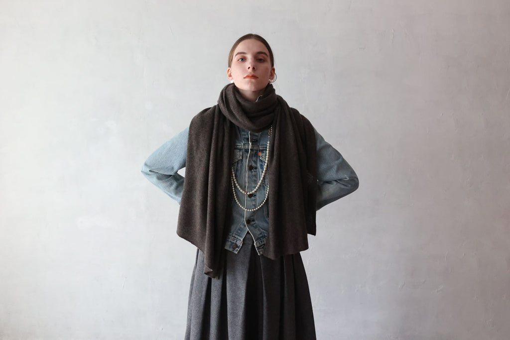 HOKOS BLISS Cashmere blanket stole コーヒー［期間限定販売］
