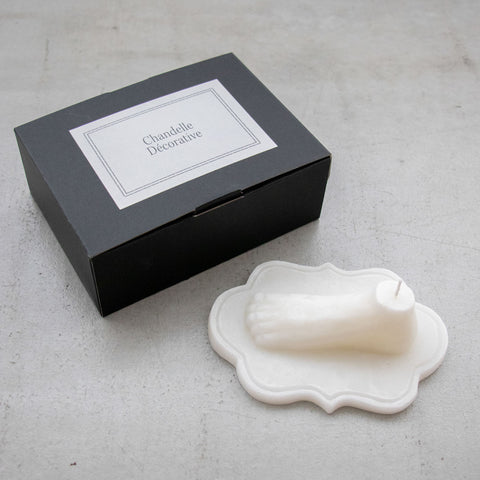 HOKOS Les premier pas（足形キャンドル）ホワイト［期間限定販売］