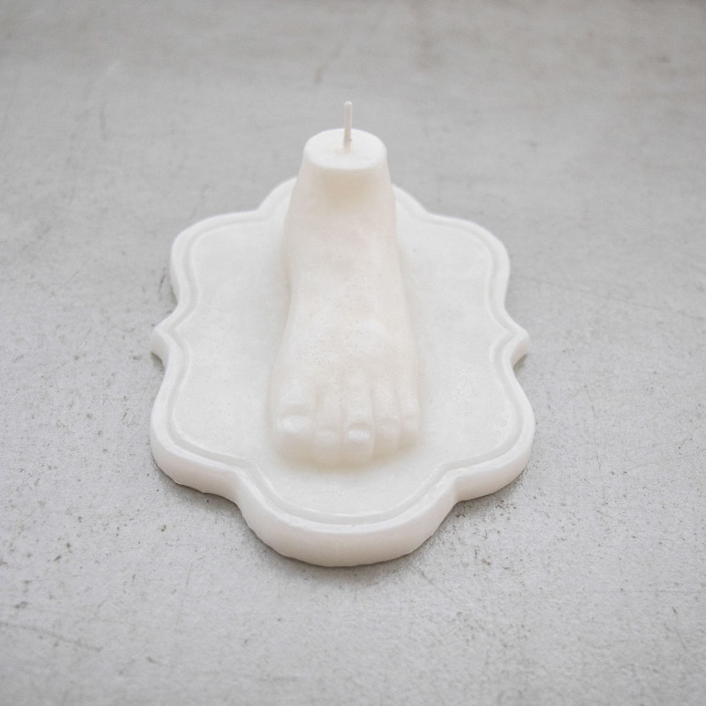 HOKOS Les premier pas（足形キャンドル）ホワイト［期間限定販売］