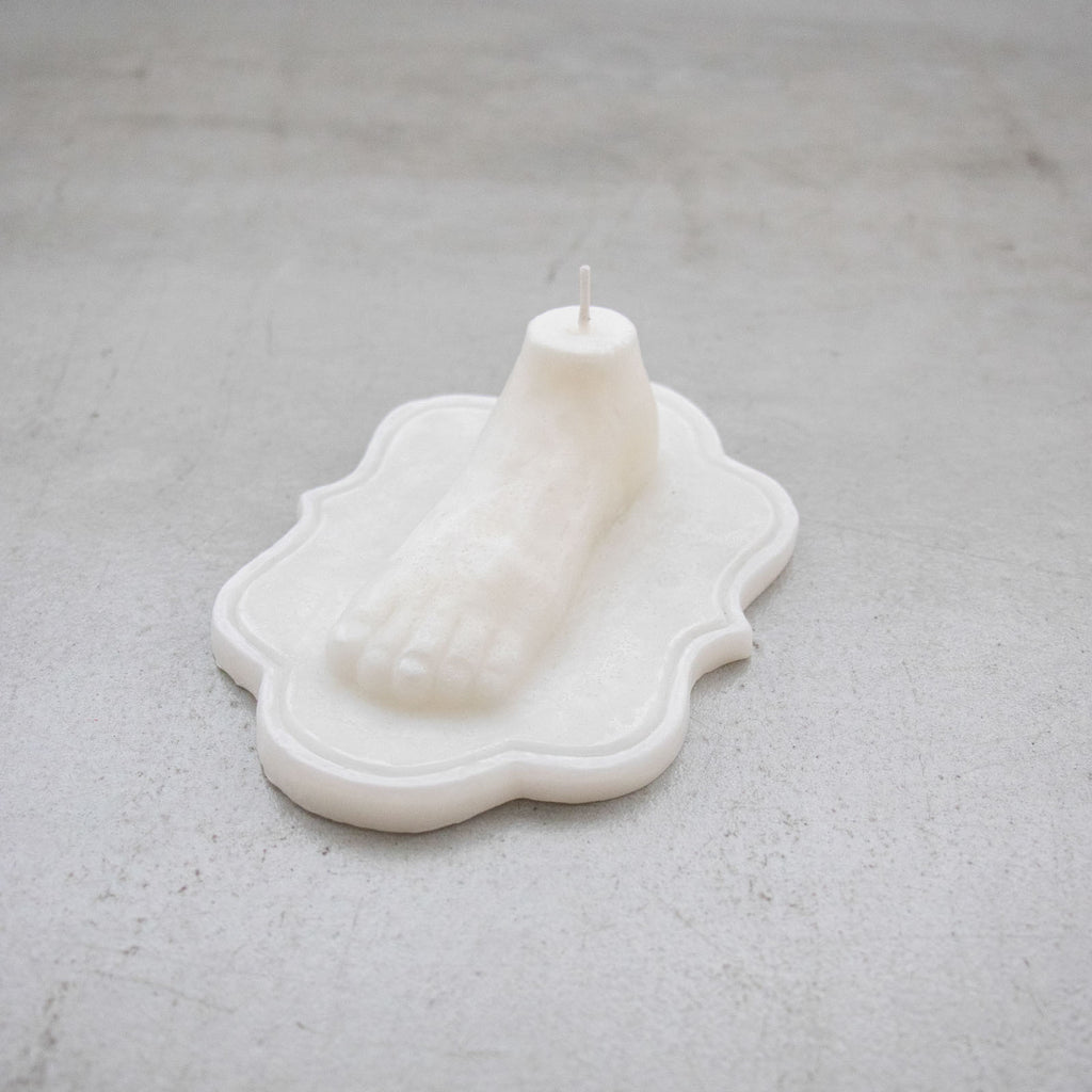 HOKOS Les premier pas（足形キャンドル）ホワイト［期間限定販売］