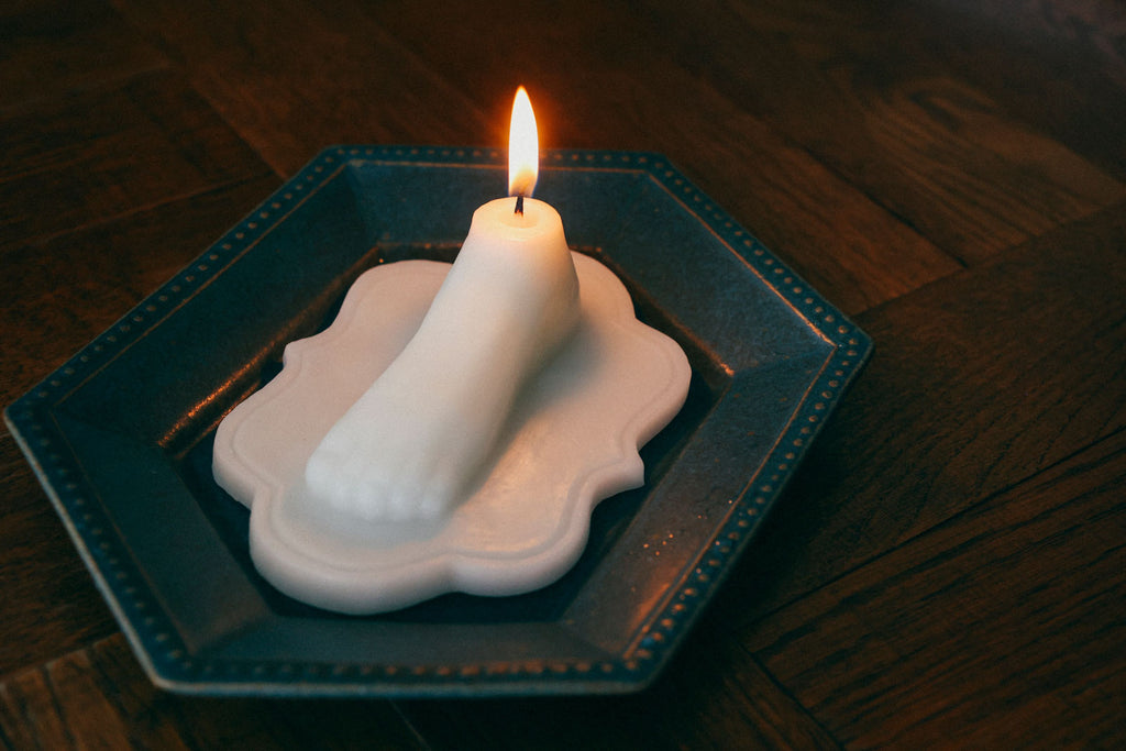 HOKOS Les premier pas（足形キャンドル）ホワイト［期間限定販売］