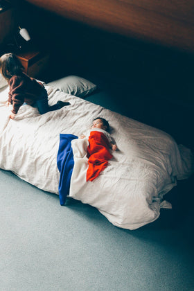 HOKOS Cashmere multi blanket トリコロール［期間限定販売］