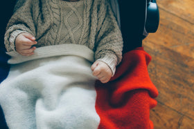 HOKOS Cashmere multi blanket トリコロール［期間限定販売］