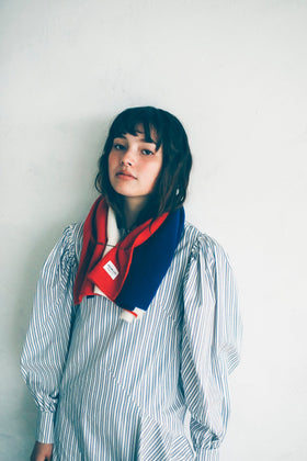 HOKOS Cashmere multi blanket トリコロール［期間限定販売］