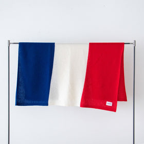 HOKOS Cashmere multi blanket トリコロール［期間限定販売］