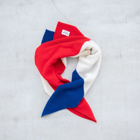 HOKOS Cashmere multi blanket トリコロール［期間限定販売］