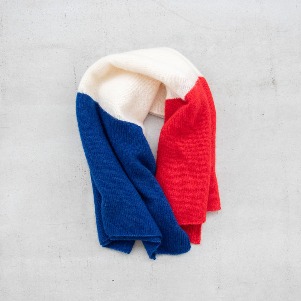 HOKOS Cashmere multi blanket トリコロール［期間限定販売］