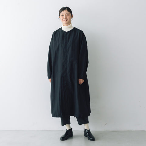 Honnete タックスリーブ オーバーフィットコート ブラック