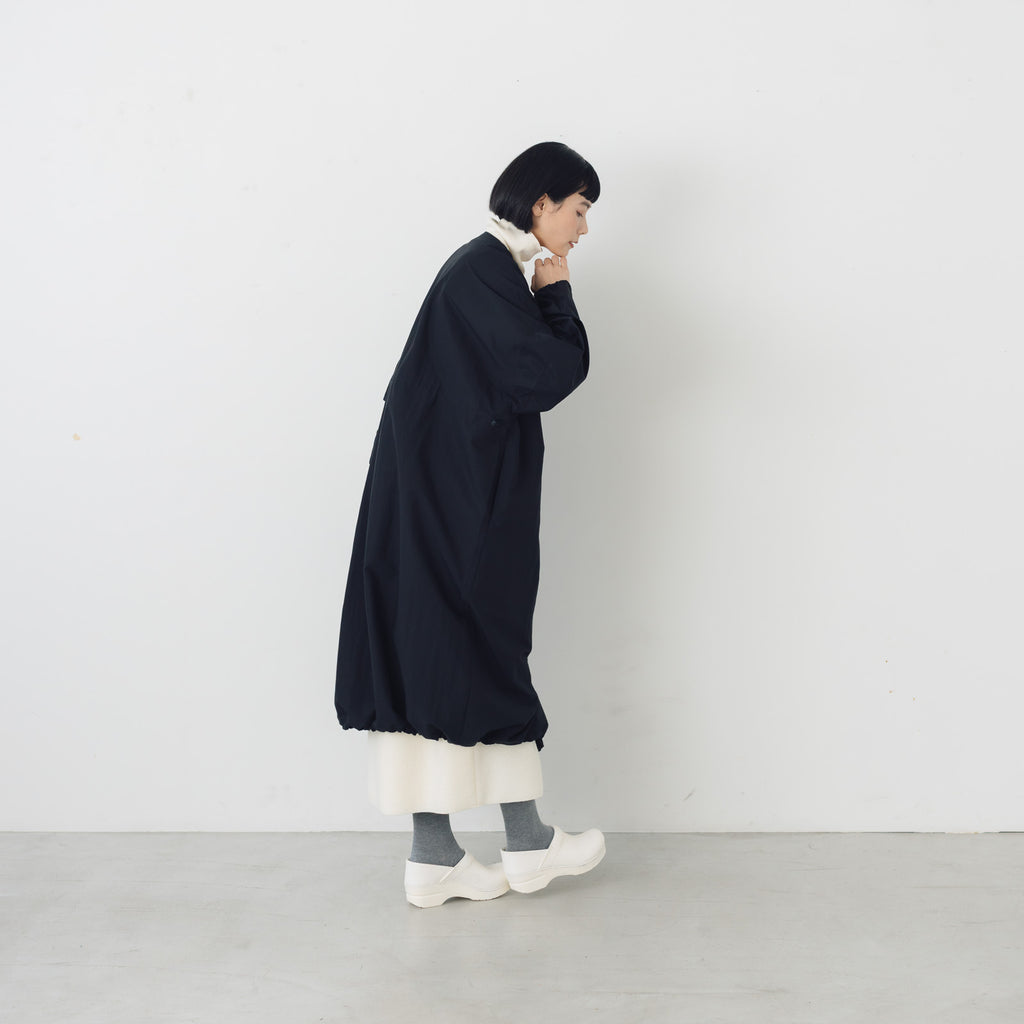【SALE】 Honnete タックスリーブ オーバーフィットコート ブラック