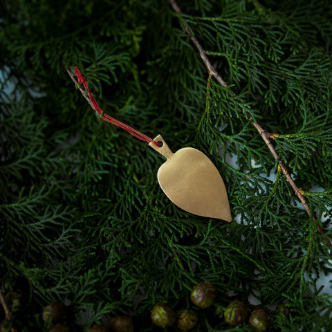 fog linen work ホリデーオーナメント リーフのオーナメント