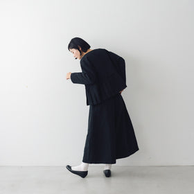 MAGALI ハイカウントコットンリネン ダブルボタンジャケット