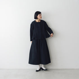 MAGALI ハイカウントコットンリネン ダブルボタンジャケット