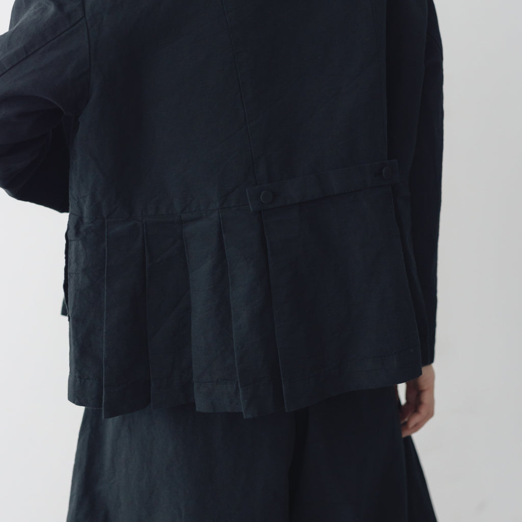 MAGALI ハイカウントコットンリネン ダブルボタンジャケット