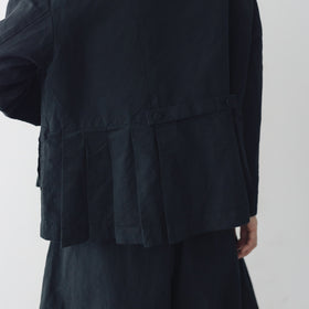 MAGALI ハイカウントコットンリネン ダブルボタンジャケット