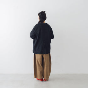 MAGALI ウールリネンヘリンボン ミディアムジャケット