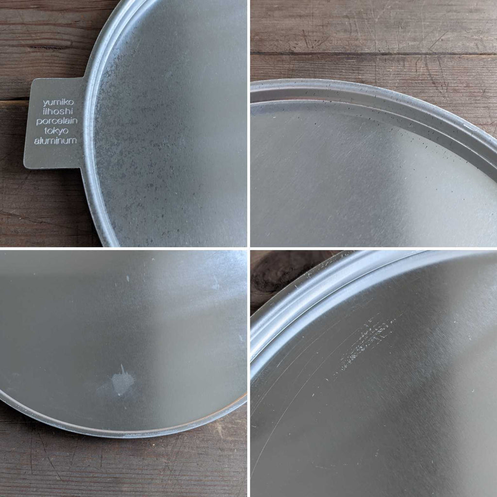 柔らかい素材でできており、製造工程で細かい傷や筋などがつきやすく、お使いいただくうちに更に使用感が出ます。