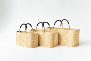 warang wayan ストローかごバッグ 浅型 黒 ｜くらすこと公式オンライン