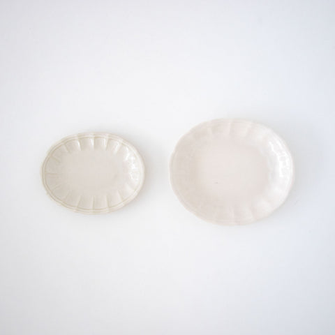 角田淳 オーバル花皿