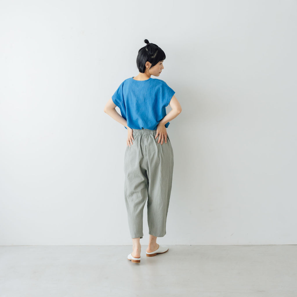 ヂェン先生の日常着 ヘンリーネック フレンチトップス ｜くらすこと