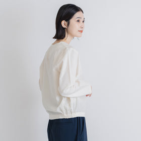 F/style 亀田縞のブラウス