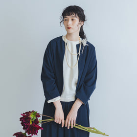 F/style 亀田縞のブラウス
