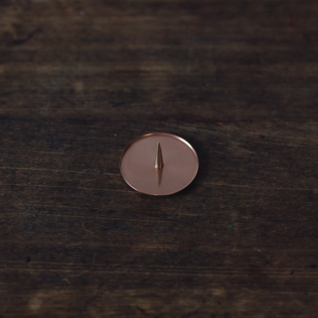 和蝋燭の燭台（素銅）