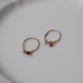 曉 ater tourmaline ring ピンク