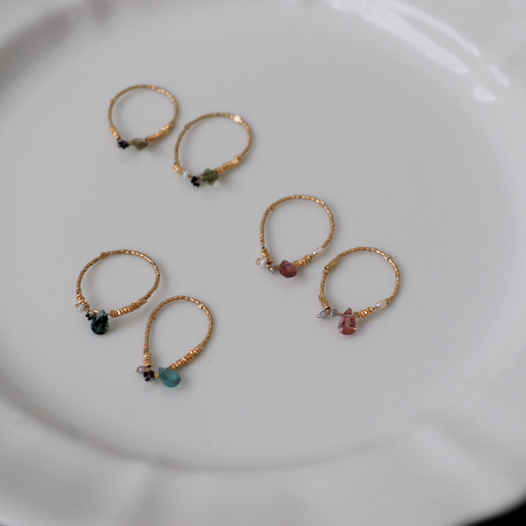 曉 ater tourmaline ring ブルー