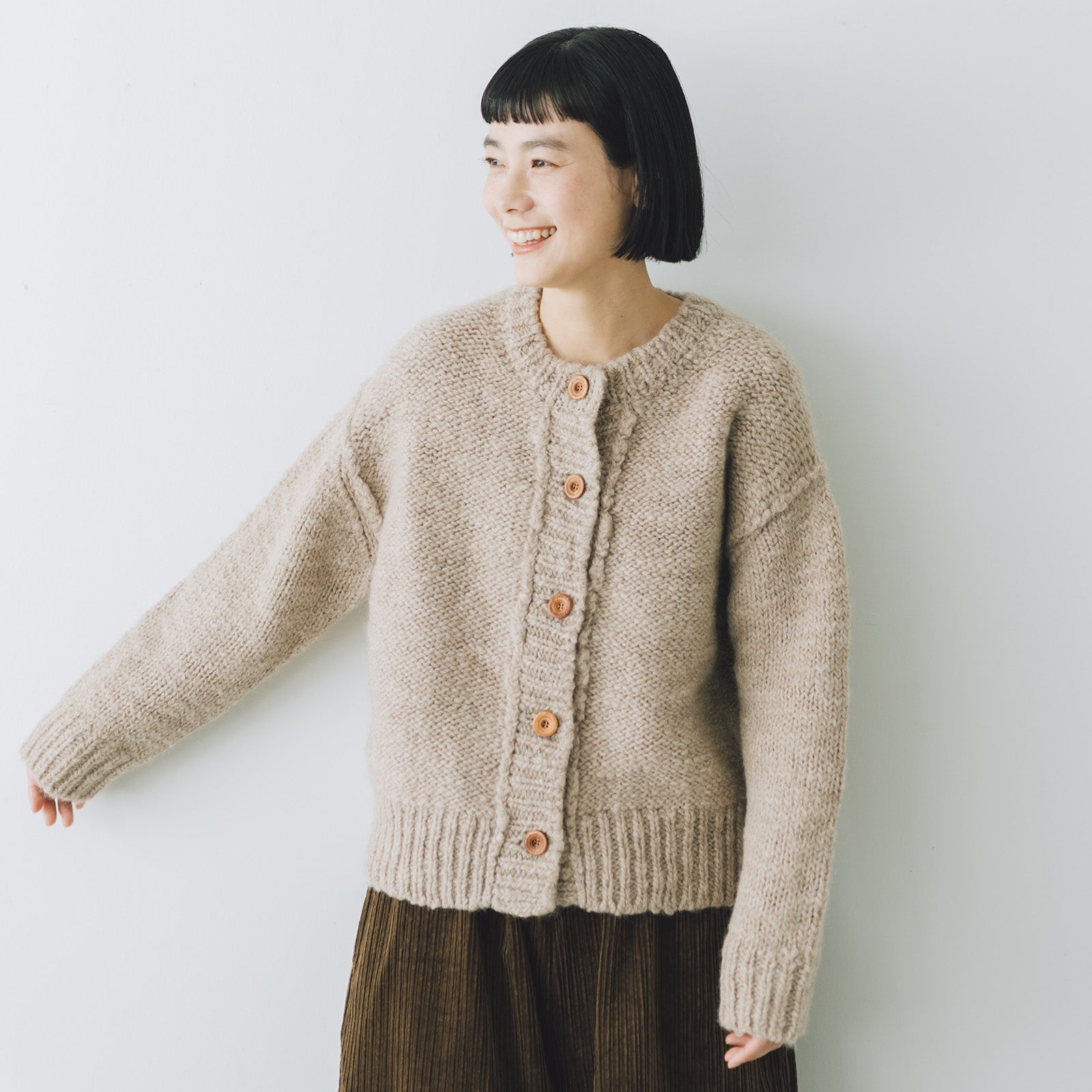 最終値下げ　commarch Hand Framed Cardigan comm. arch.（コムアーチ） カーディガン レディース Hand Framed