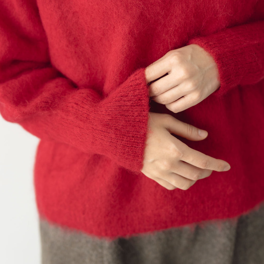 comm. arch. ハンドフレームド モヘア プルオーバー