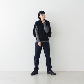 comm. arch. ハンドフレームド チャンキーポンチョ