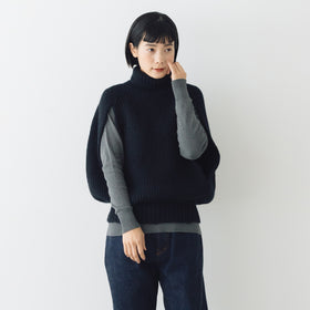 comm. arch. ハンドフレームド チャンキーポンチョ