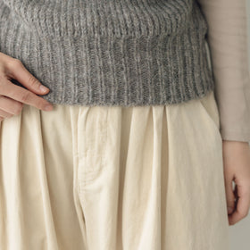 comm. arch. ハンドフレームド チャンキーポンチョ