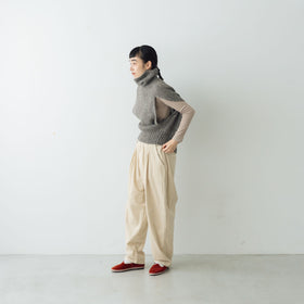 comm. arch. ハンドフレームド チャンキーポンチョ