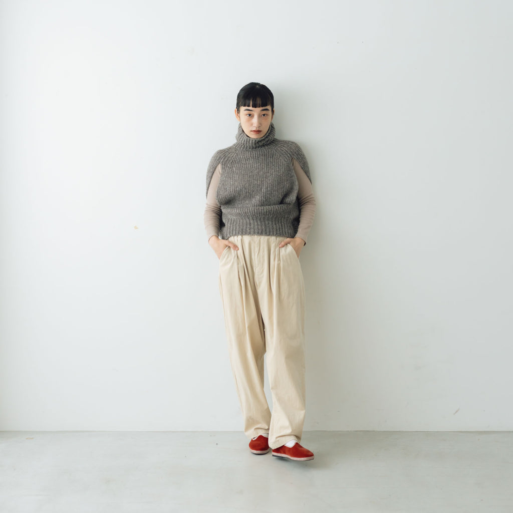 comm. arch. ハンドフレームド チャンキーポンチョ