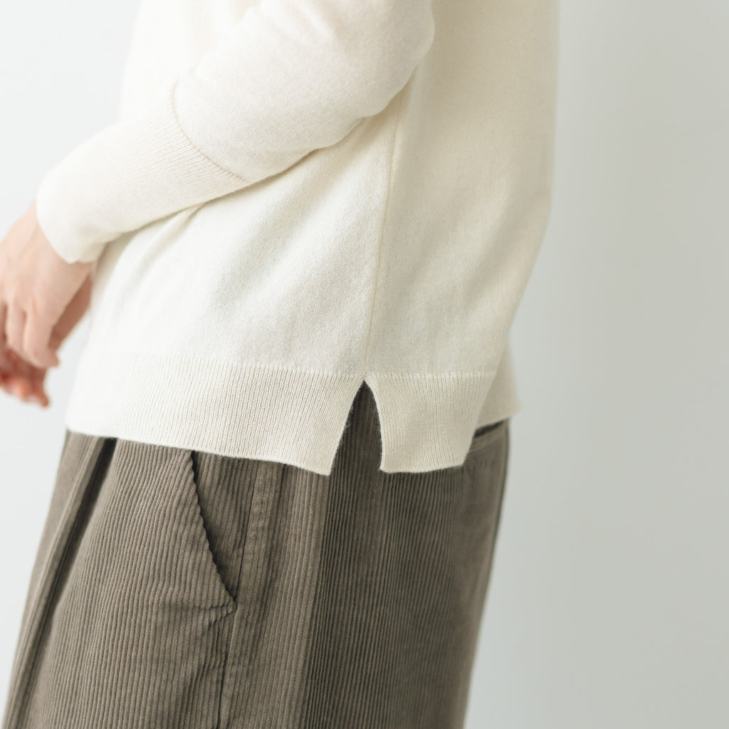 comm. arch. カシミヤシルク ハイネック プルオーバー