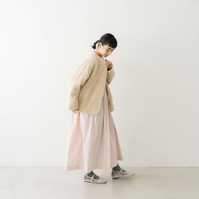 comm. arch. ウールコットン ボア フリース カーディガン