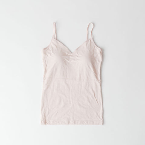 【SALE】くらすこと オーガニックコットン 寄りそいブラキャミソール BABY PINK ベビーピンク（1）