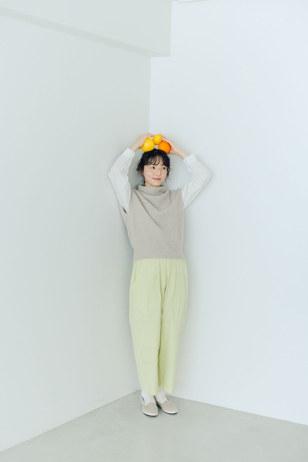 ☆新品☆くらすこと 日常生活着 ウールウォームパンツ テーパード