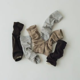 くらすこと 肌側シルク100%のあったかウールレッグウォーマー