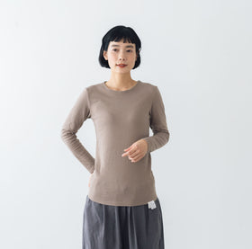 くらすこと 体調整うあったか長袖インナー organic cotton