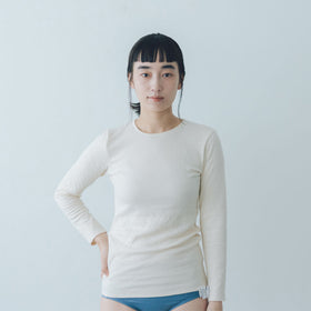 くらすこと 体調整うあったか長袖インナー organic cotton
