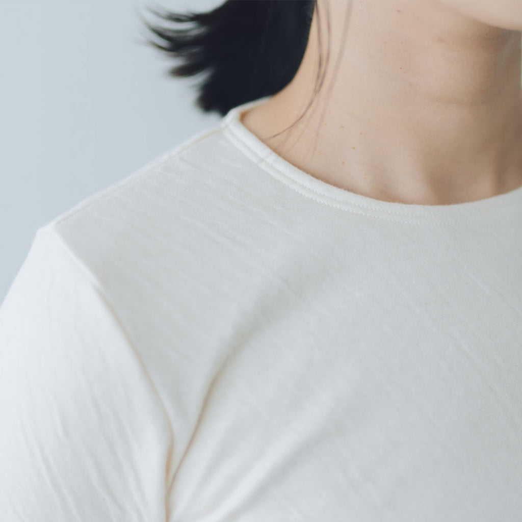 くらすこと 体調整うあったか長袖インナー organic cotton