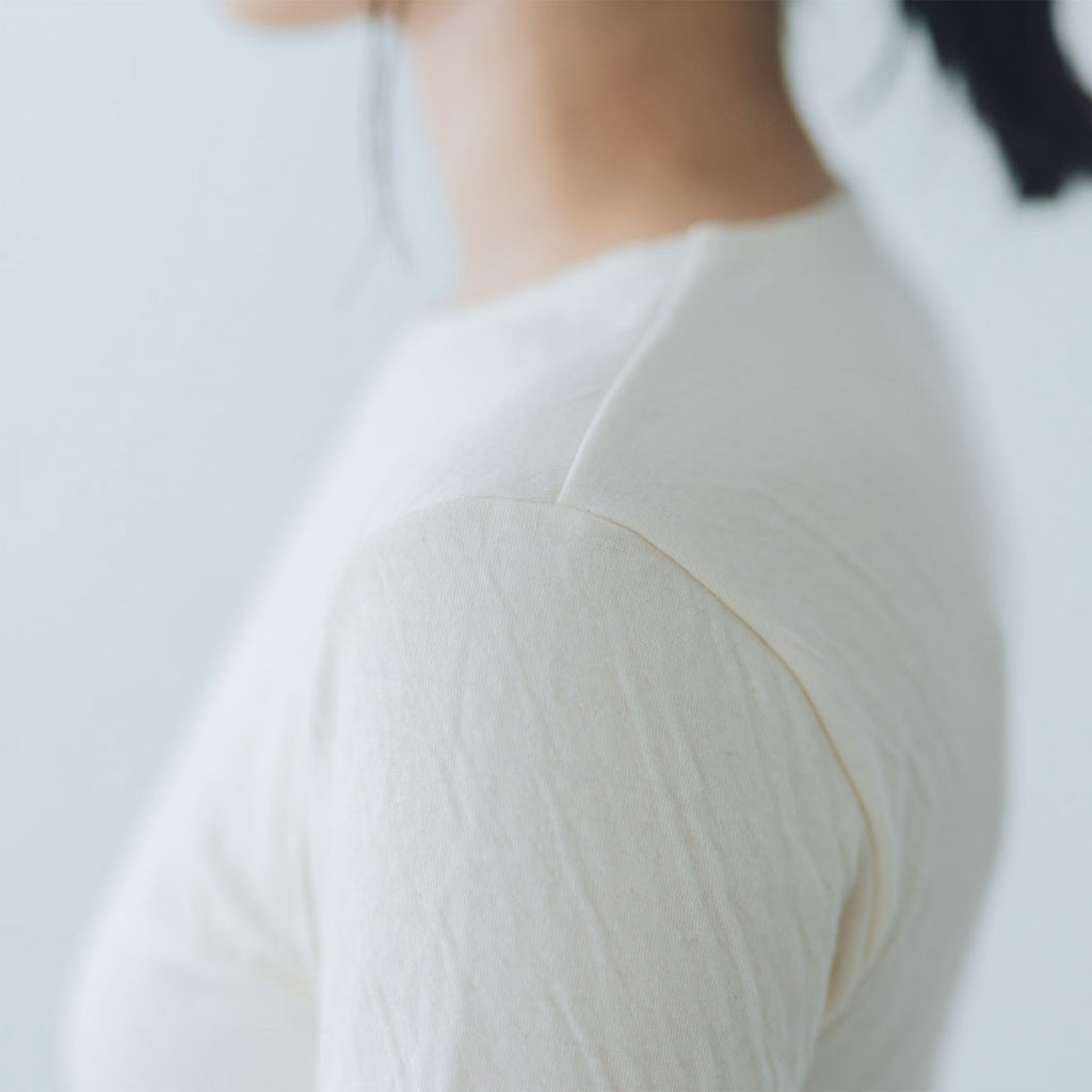 くらすこと 体調整うあったか長袖インナー organic cotton