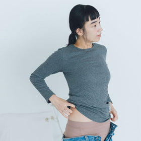 くらすこと 体調整うあったか長袖インナー organic cotton