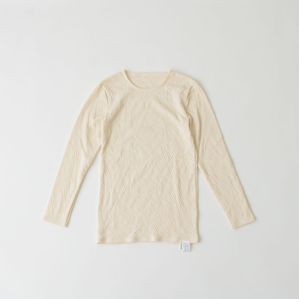 くらすこと 体調整うあったか長袖インナー organic cotton