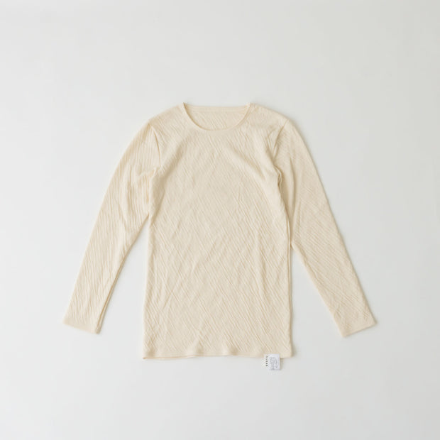くらすこと 体調整うあったか長袖インナー organic cotton