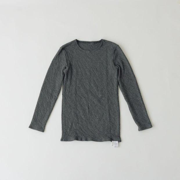 くらすこと 体調整うあったか長袖インナー organic cotton