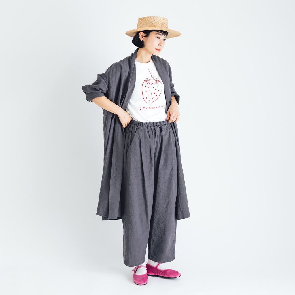 くらすこと リネンコットンパンツ