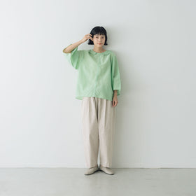 koton フラットカラーブラウス コットンシルク